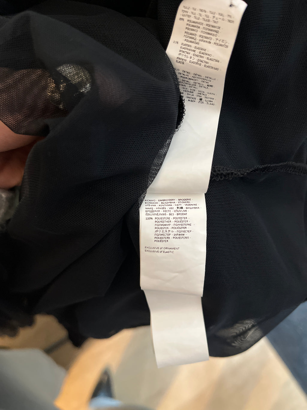 Cami transparente Noir Intimissimi , S