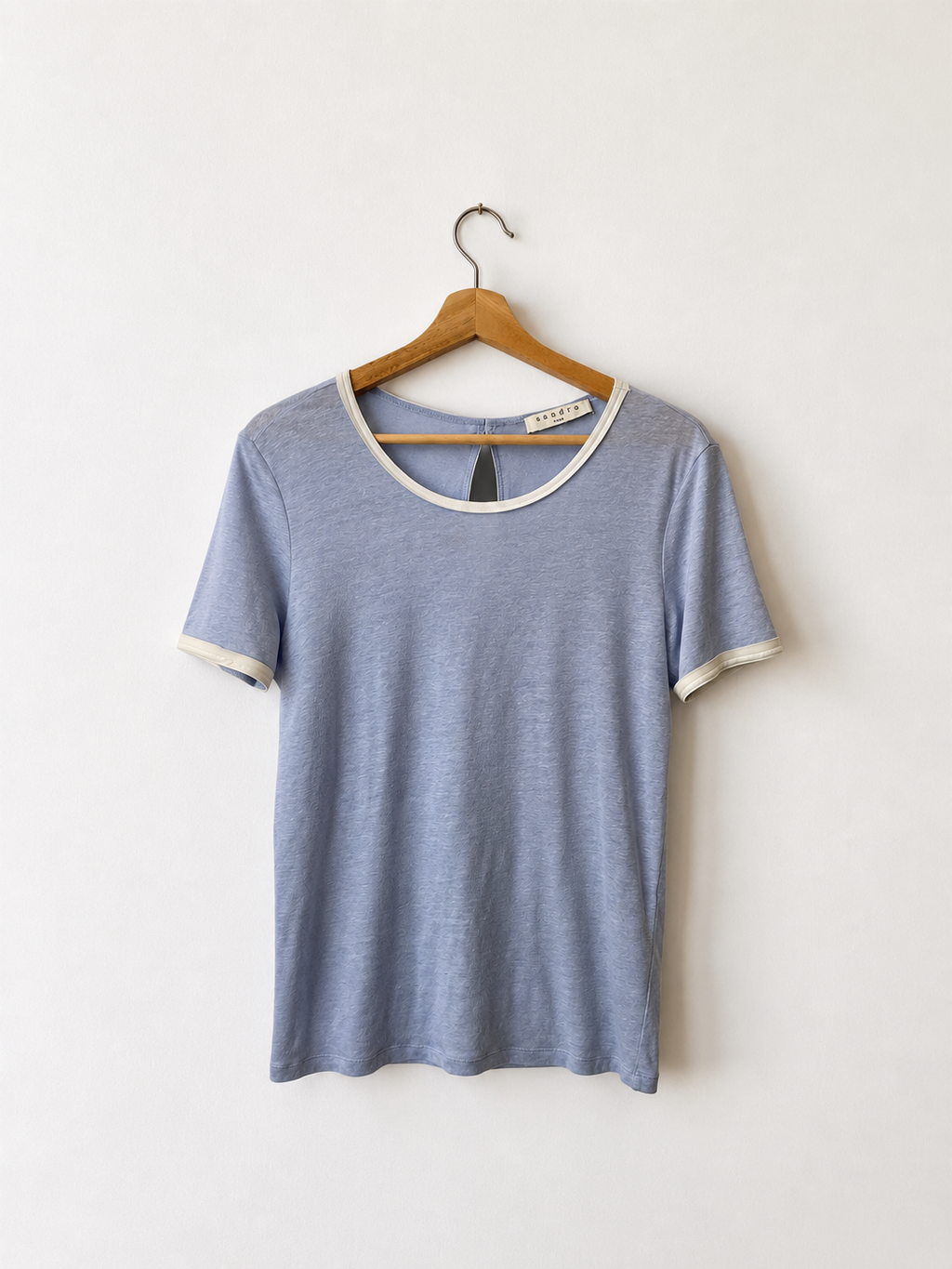 T-shirt Sandro Paris bleu ciel, 2