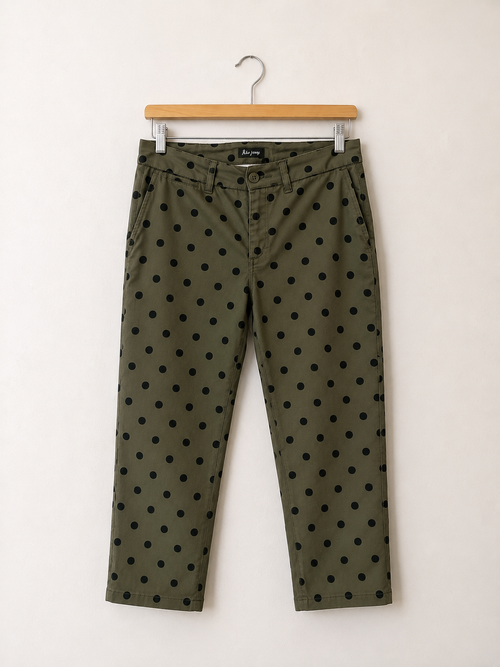 Pantalon capri à pois Suko Jeans