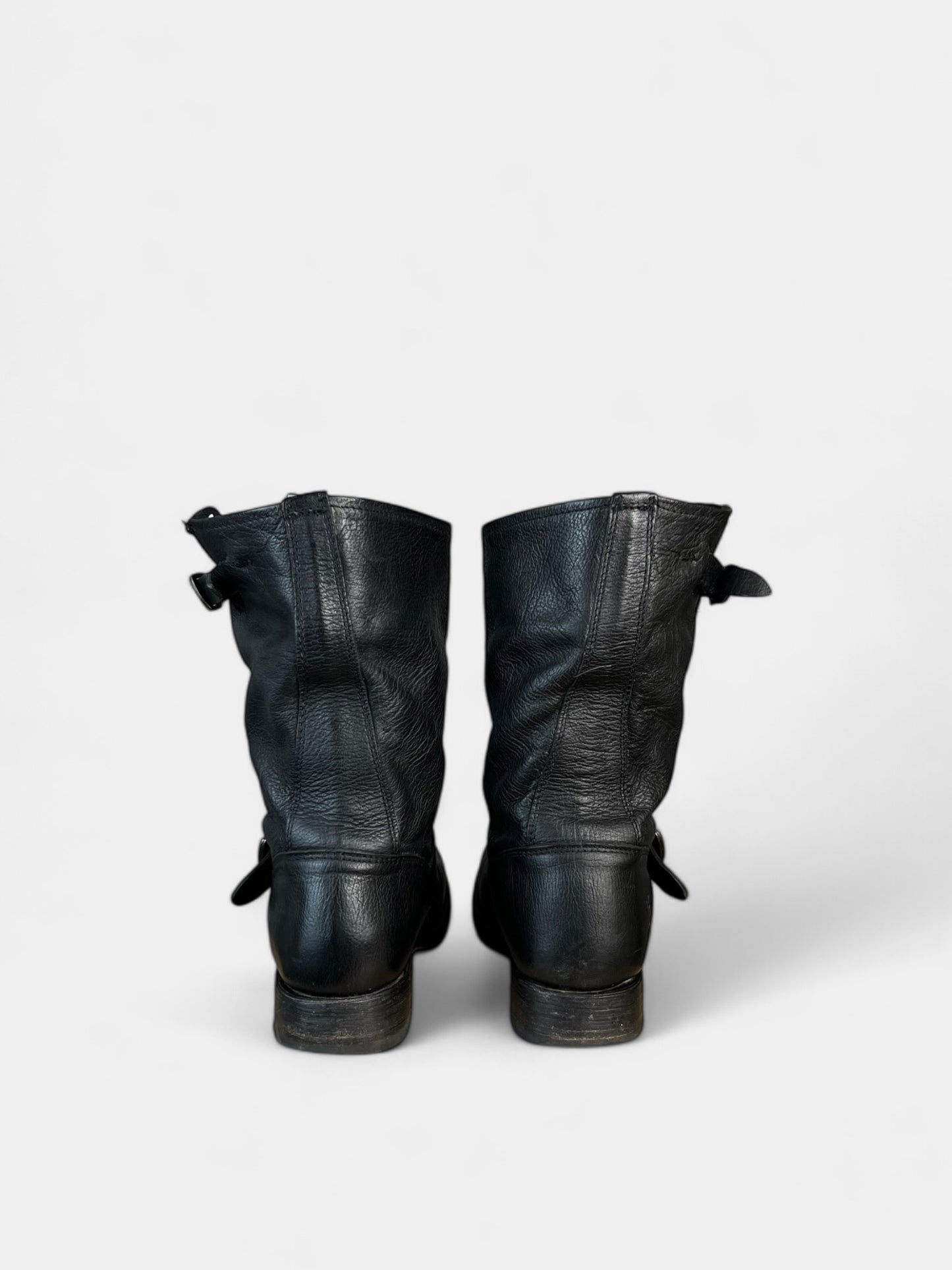 Bottes en cuir Noire Frye, 7