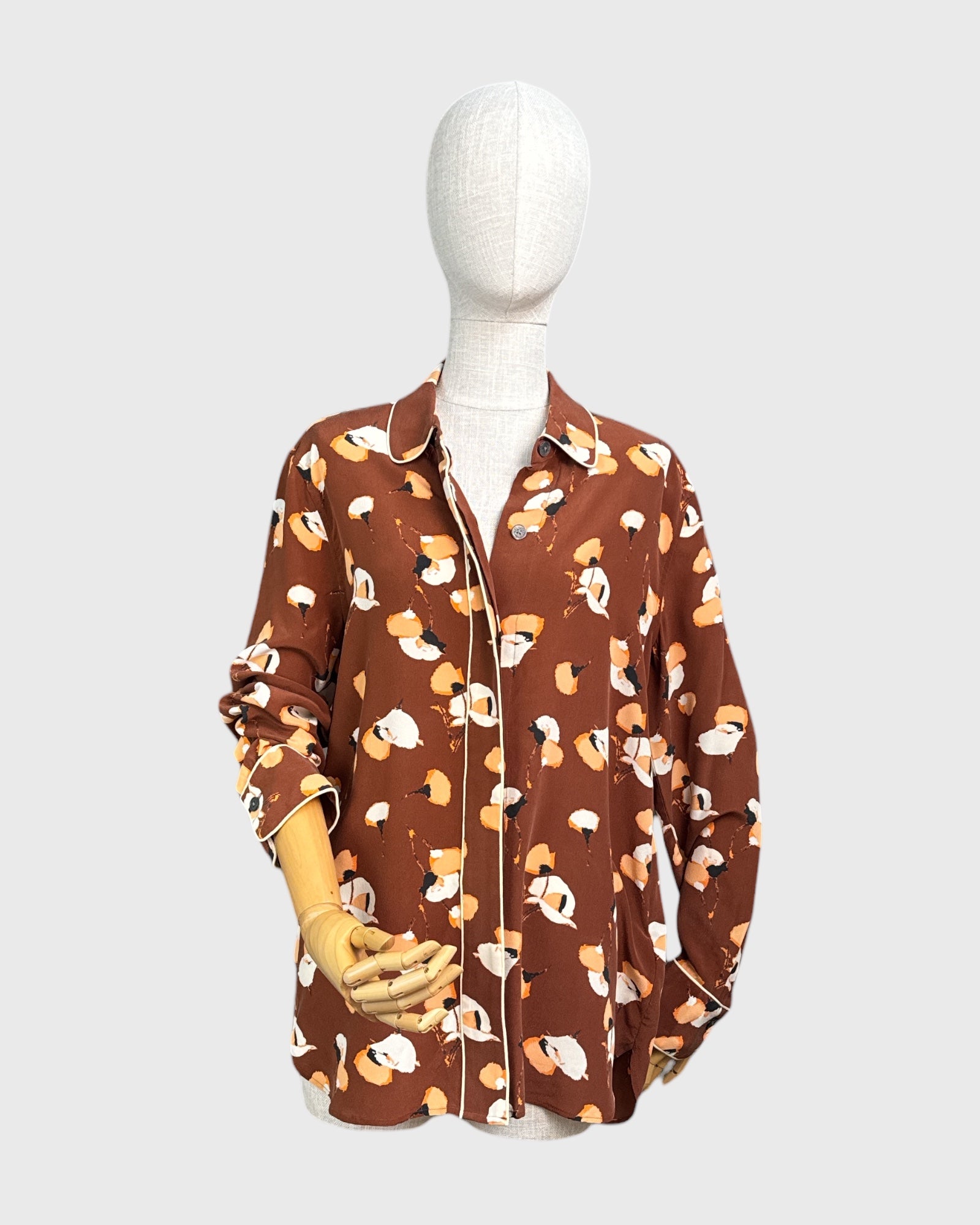 Blouse 100% soie imprimée Equipment, L