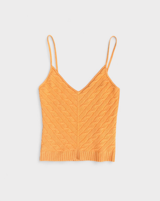 Cami 100% cashmere Orange Ralph Lauren , S