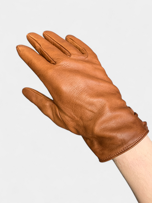 Gants en cuir marron, Comptoir des Cotonniers, 1