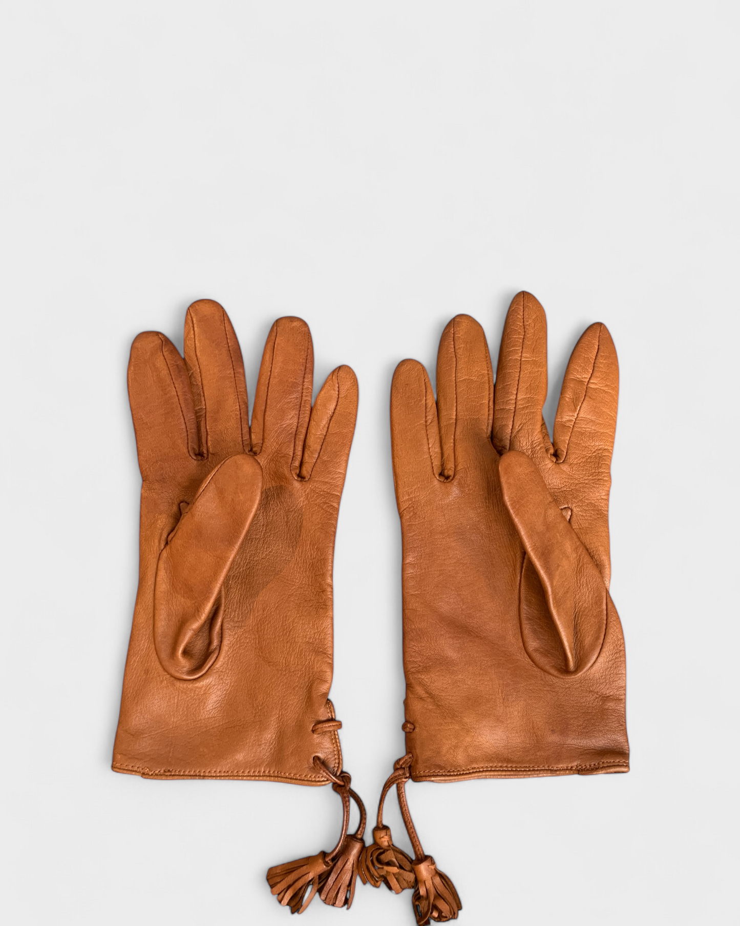 Gants en cuir marron, Comptoir des Cotonniers, 1