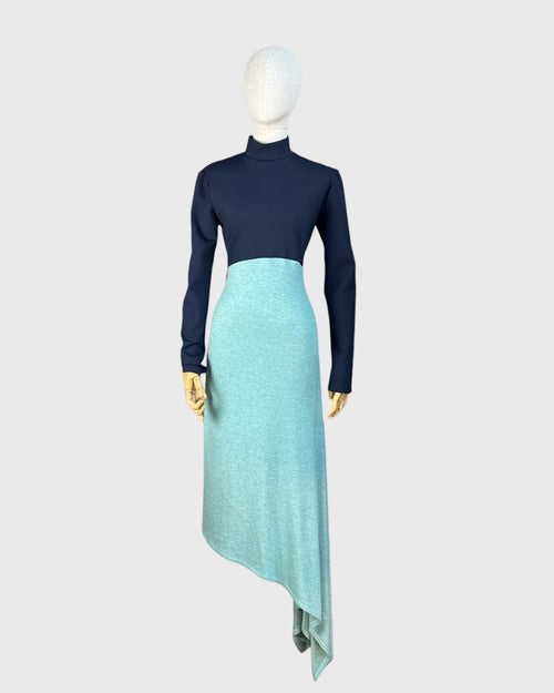 Robe bicolore asymétrique Marie Saint Pierre, taille M