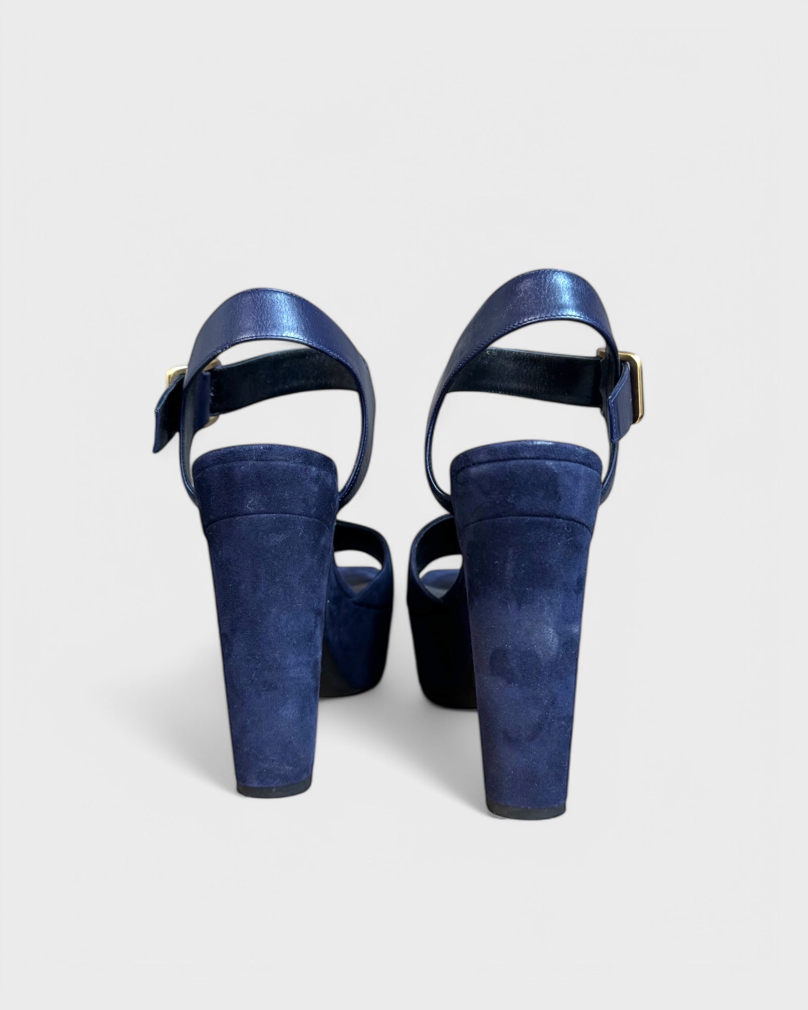 Sandales plateforme bleu nuit Céline , 40