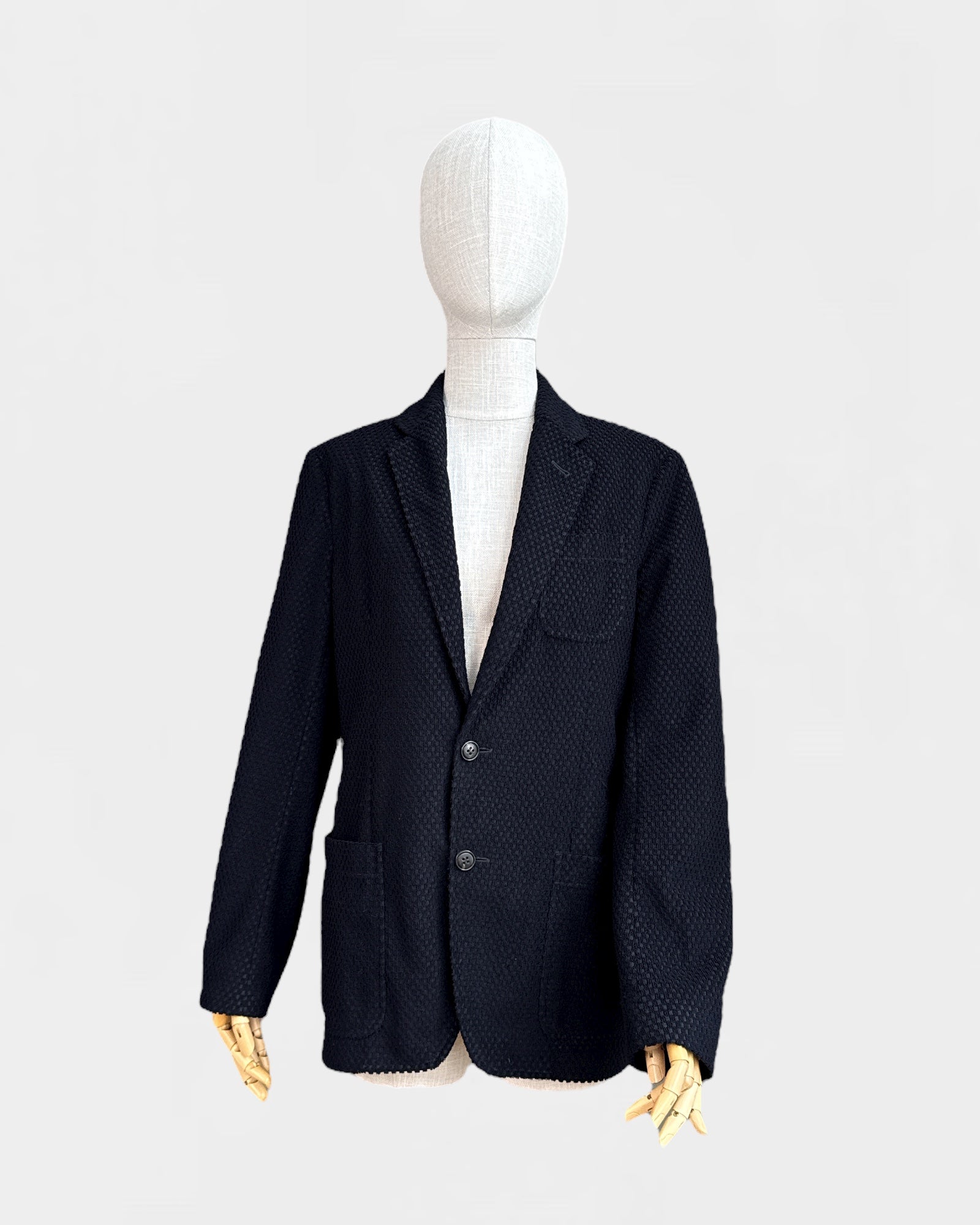 Blazer texturé à pois Noir Armani