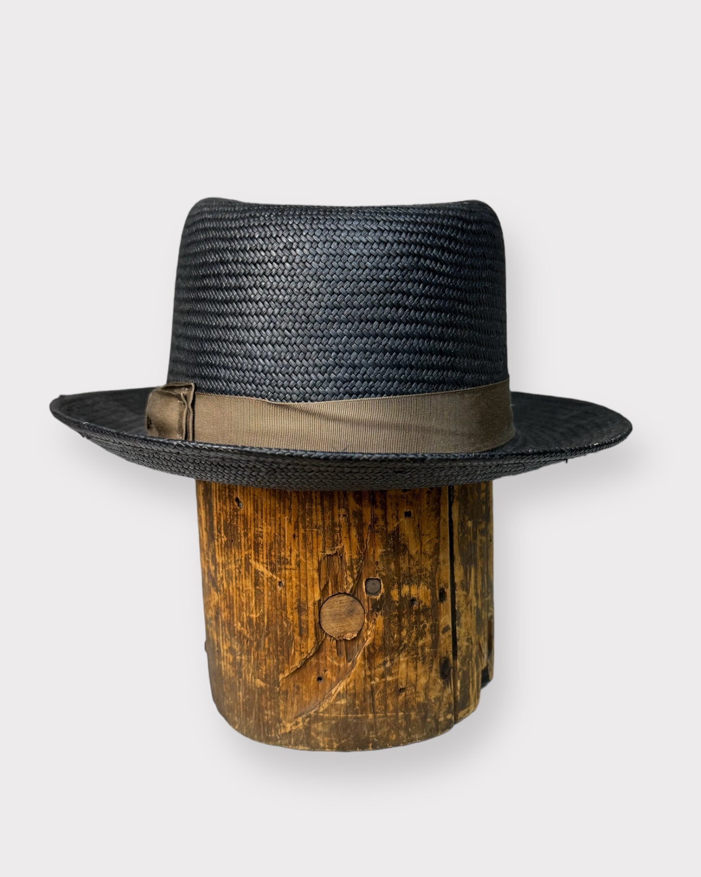 Fedora paille noire/marron Magill